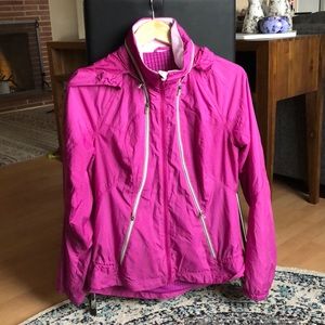 Pink running coat